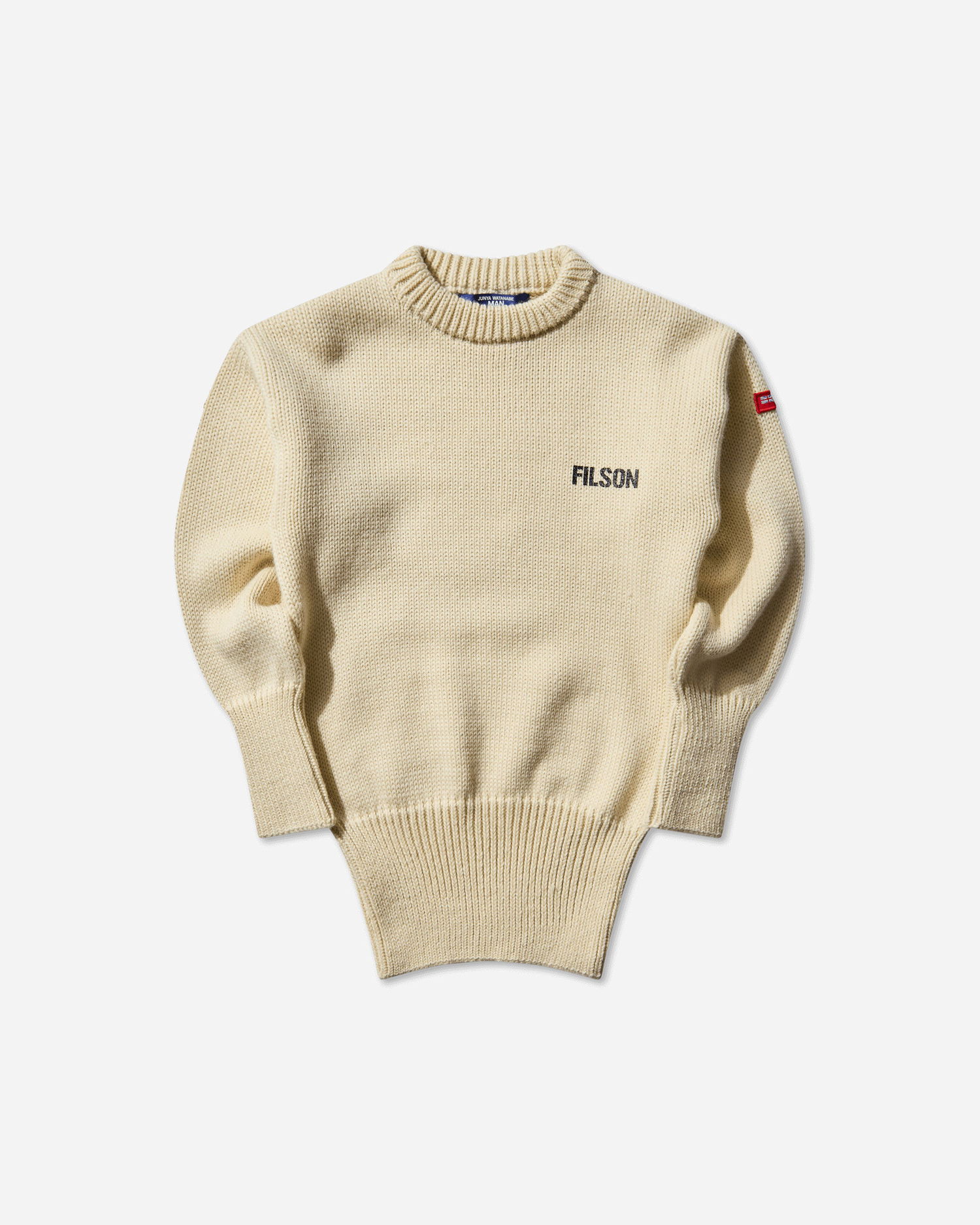 Sweater Junya Watanabe Junya Watanabe Man Submariner Sweater Beige | WP-N001-W25 1, 1