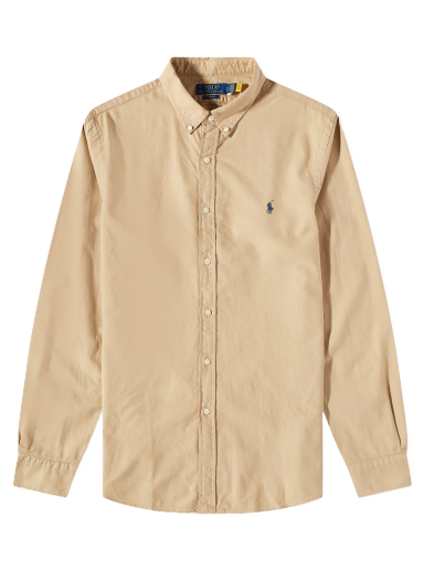 Skjorta Polo by Ralph Lauren Garment Dye Button Beige | 710889739001