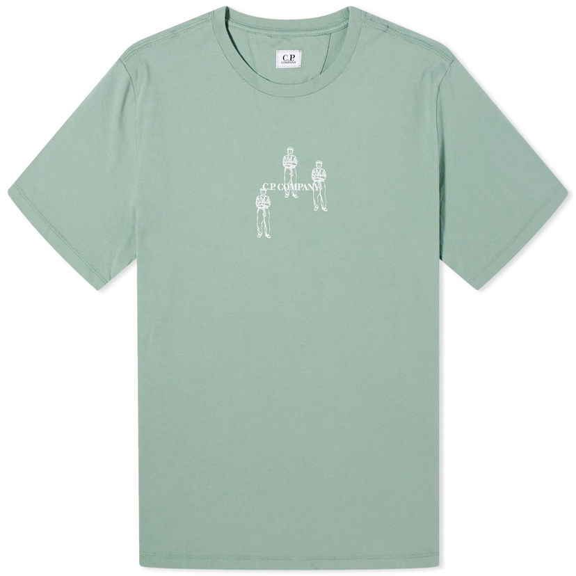 T-shirt C.P. Company 30/1 Jersey Relaxed Graphic T-Shirt Turkos | CMTS143A-006586W-626