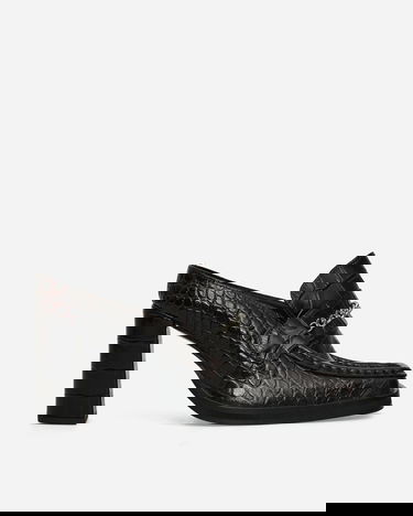 Tillbehör Martine Rose Square Toe Chain Loafer Mules Svart | 1065LE01710, 2