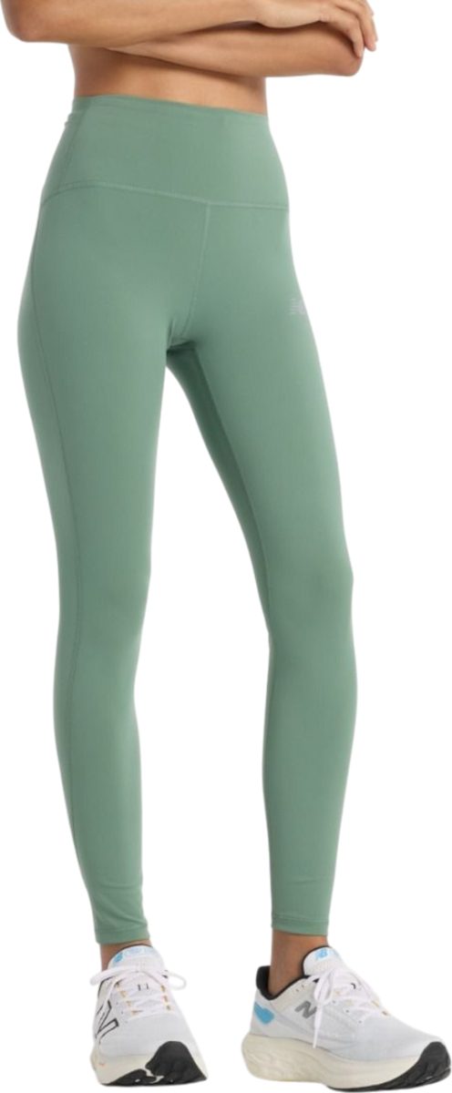 Damasker New Balance Sleek Pocket High Rise 7/8 Leggings Grön | wp51275-dkj
