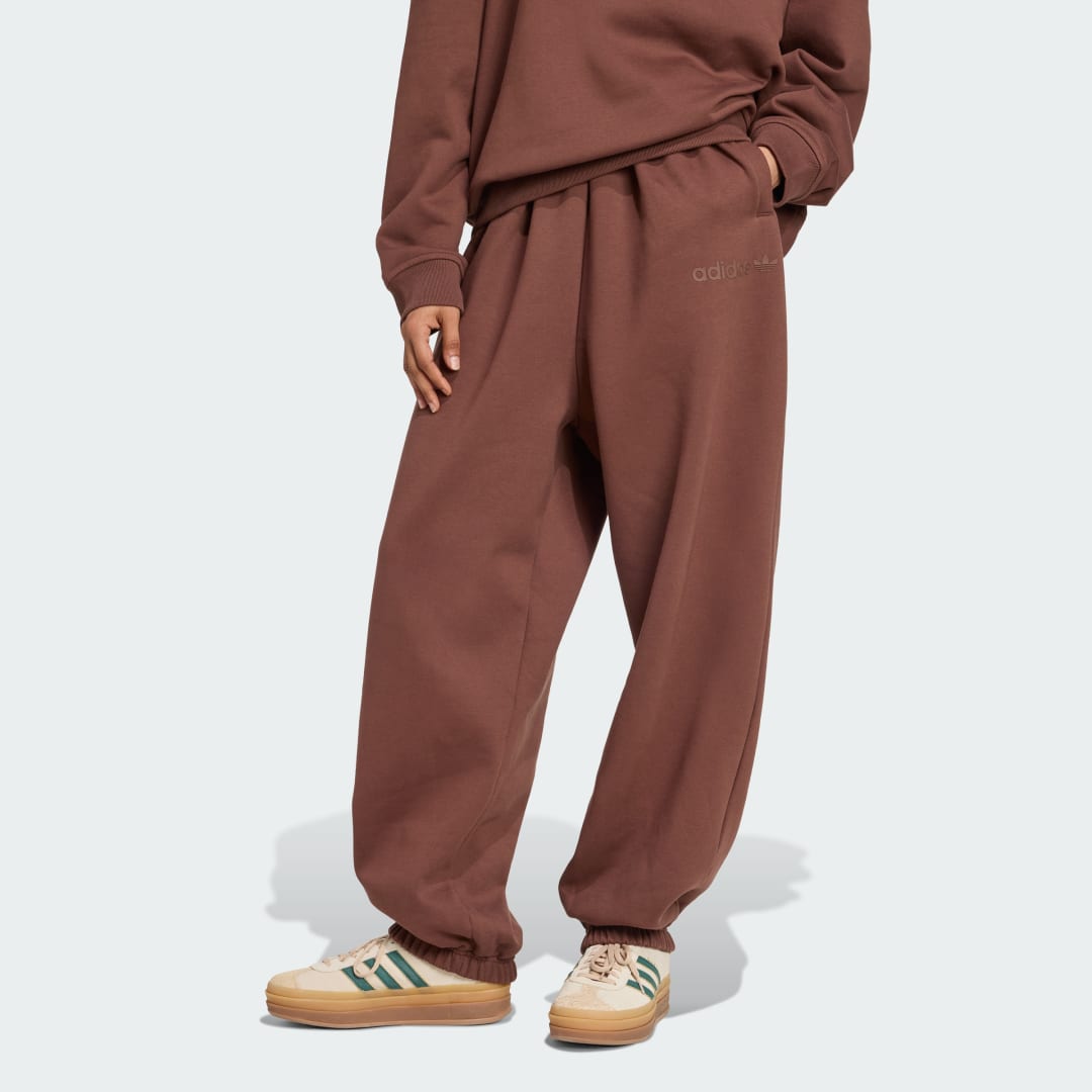 Träningsbyxor adidas Performance Essentials Linear Jogger Oversized Sweatpants Brun | JW0986, 0