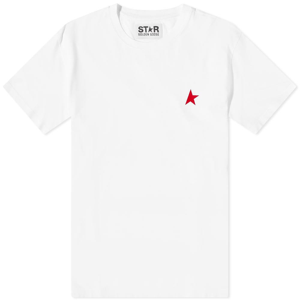 T-shirt Golden Goose Small Star Chest Logo Tee Vit | GMP01220-P000193-10350, 0