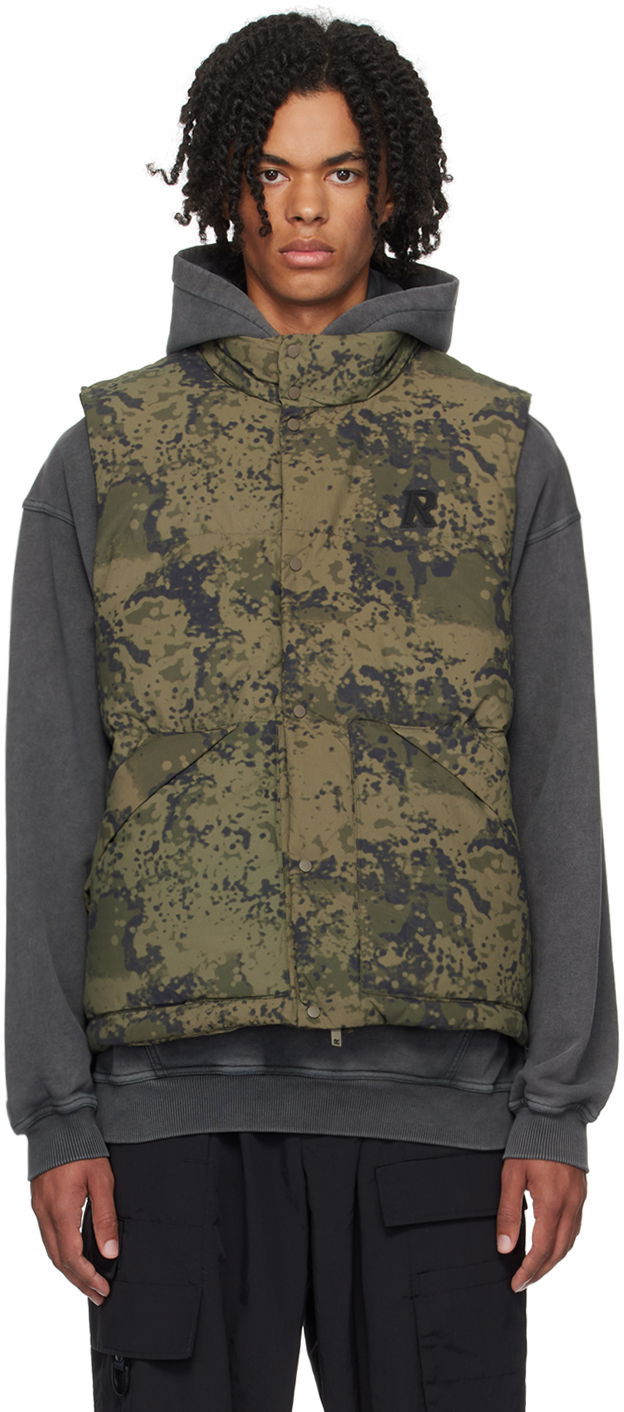 Väst Represent Clo Camouflage Down Vest Grön | MG1001-11