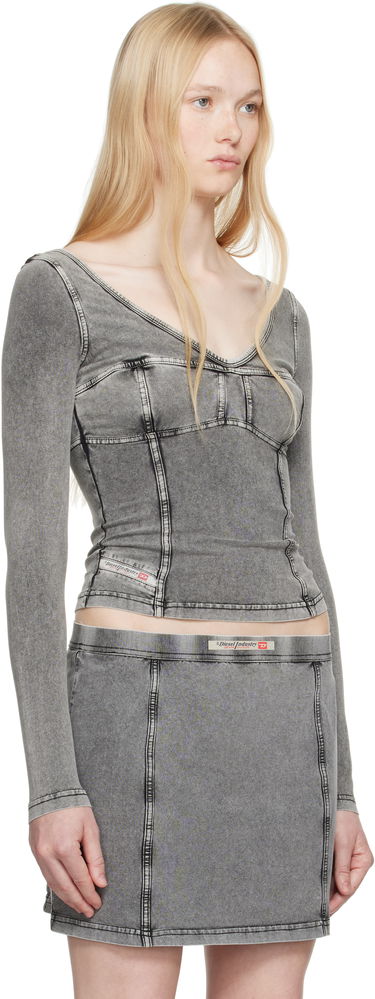 Kjol Diesel Diesel T-Elin Long Sleeve Top Grå | A16595 0NJBJ, 1