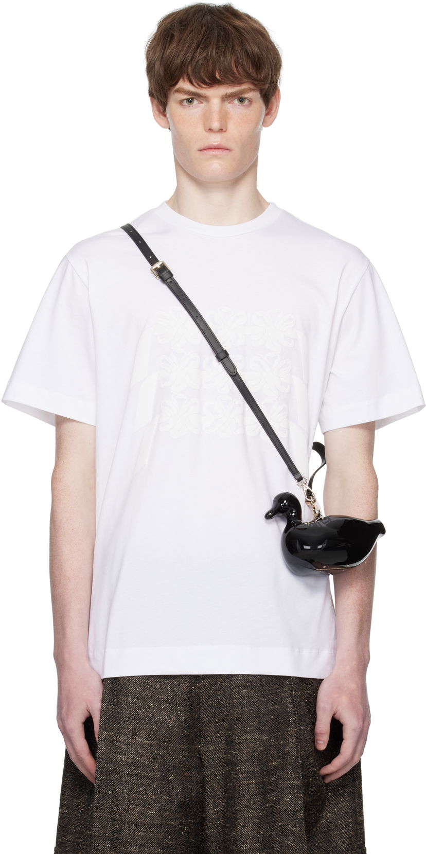 T-shirt Simone Rocha Simone Rocha Daisy Chain Print T-Shirt Vit | 5195P46-M 0569