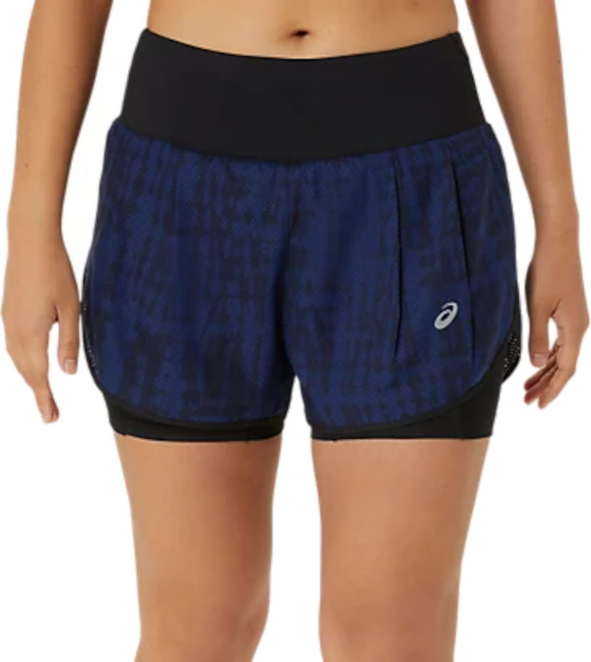 Shorts Asics ROAD ALL OVER PRINT 2-N-1 3.5IN SHORT Mörkblå | 2012d077-400