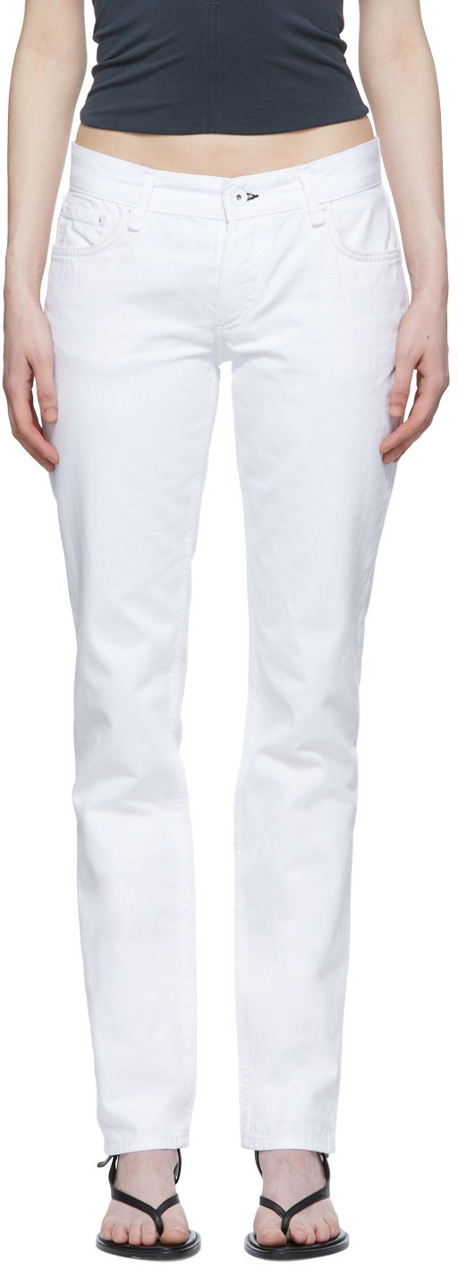 Jeans rag & bone Piper Straight-Leg Jeans Vit | WDD22P2904SPBW