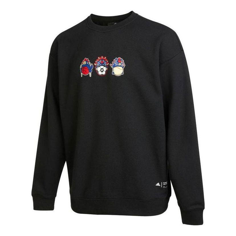 Sweater adidas Originals Graphic Crewneck Sweater Svart | IB2777