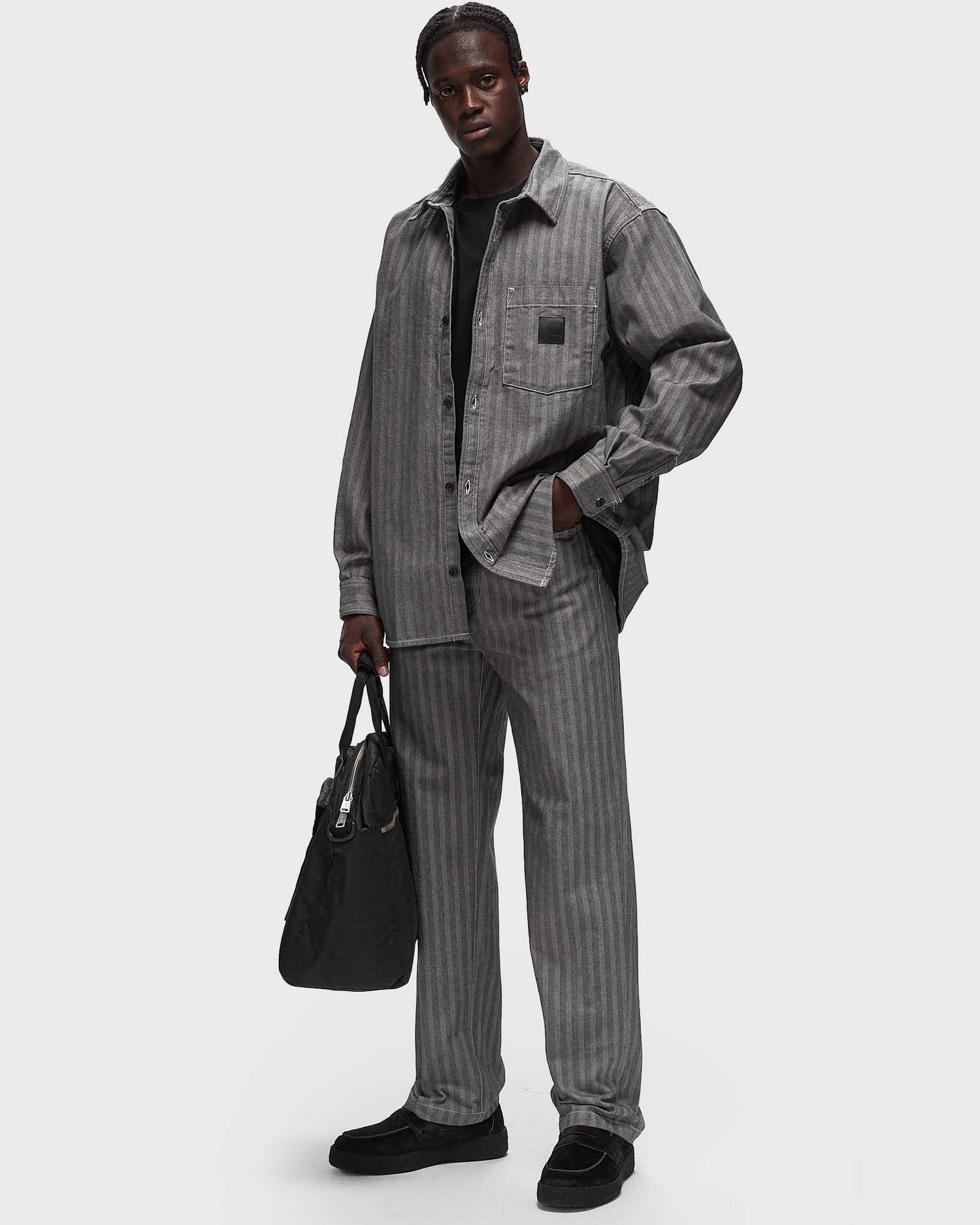 Byxor Carhartt WIP Menard Pant Grå | I033579-91.02, 1