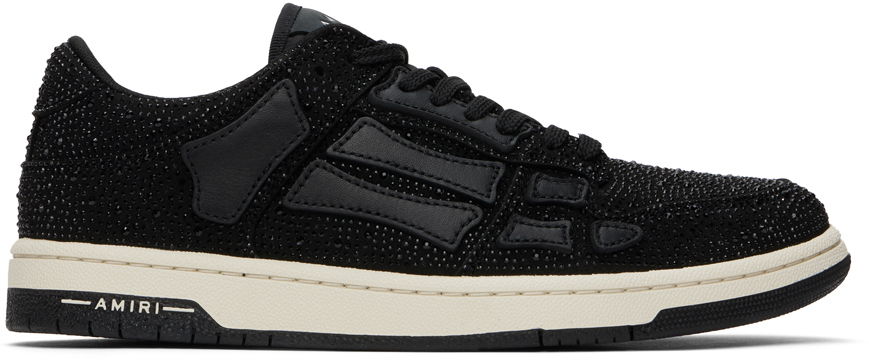 Kläder AMIRI AMIRI Crystal Skel Low Top Svart | AMFOSR1035, 0