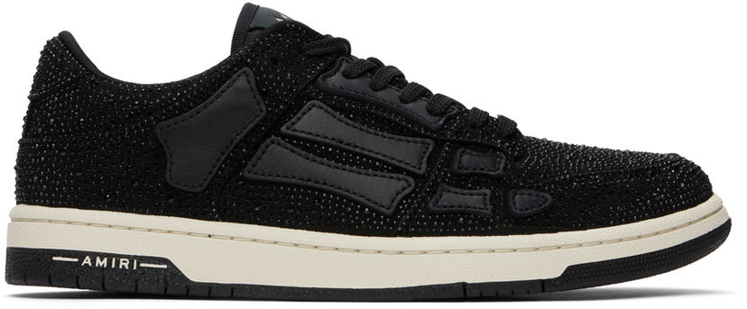 Kläder AMIRI AMIRI Crystal Skel Low Top Svart | AMFOSR1035