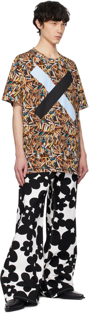 T-shirt Vivienne Westwood Vivienne Westwood Oversized Cigarette Butt Print T-Shirt Brun | 3G010018-J006E-AAA-, 3