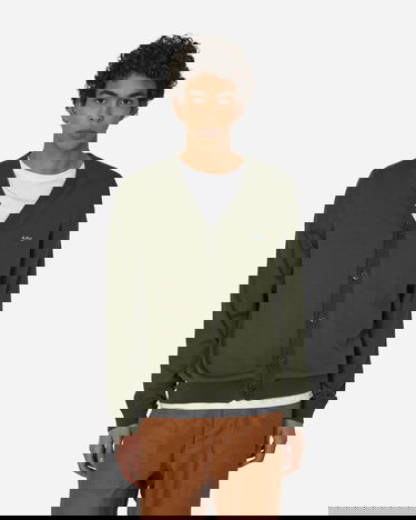 Sweater A.P.C. Curtis Cardigan Grön | COEZJ-H22256 JAC, 1