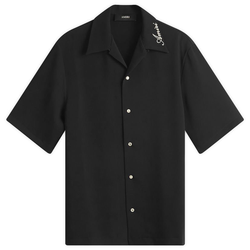 Skjorta AMIRI Amiri Camp Shirt, Size Medium Svart | AMSTCA1127-Black