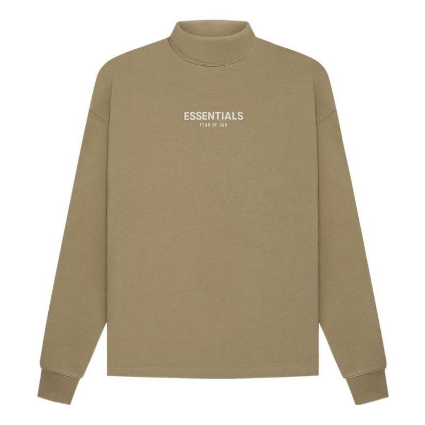 Sweatshirt Fear of God Essentials Relaxed Mockneck Sweatshirt Beige | FOG-SS22-927