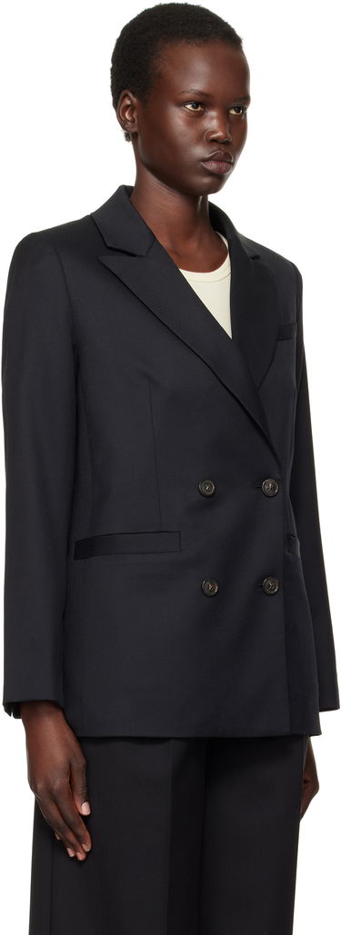 Rockar A.P.C. A.P.C. Lucy Double-Breasted Blazer Svart | WOAPO-F03212, 1