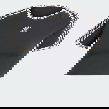 Crop top adidas Originals Leopard Luxe Baby Tee Svart | IY7062, 5