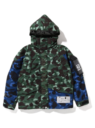 Jacka BAPE Undefeated x Color Camo Snowboard Down Jacket Grön | 1I73-144-902