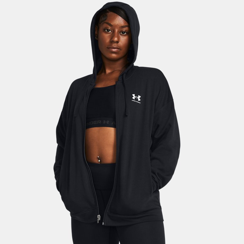 Sweatshirt Under Armour Hoodie Svart | 1386043-001