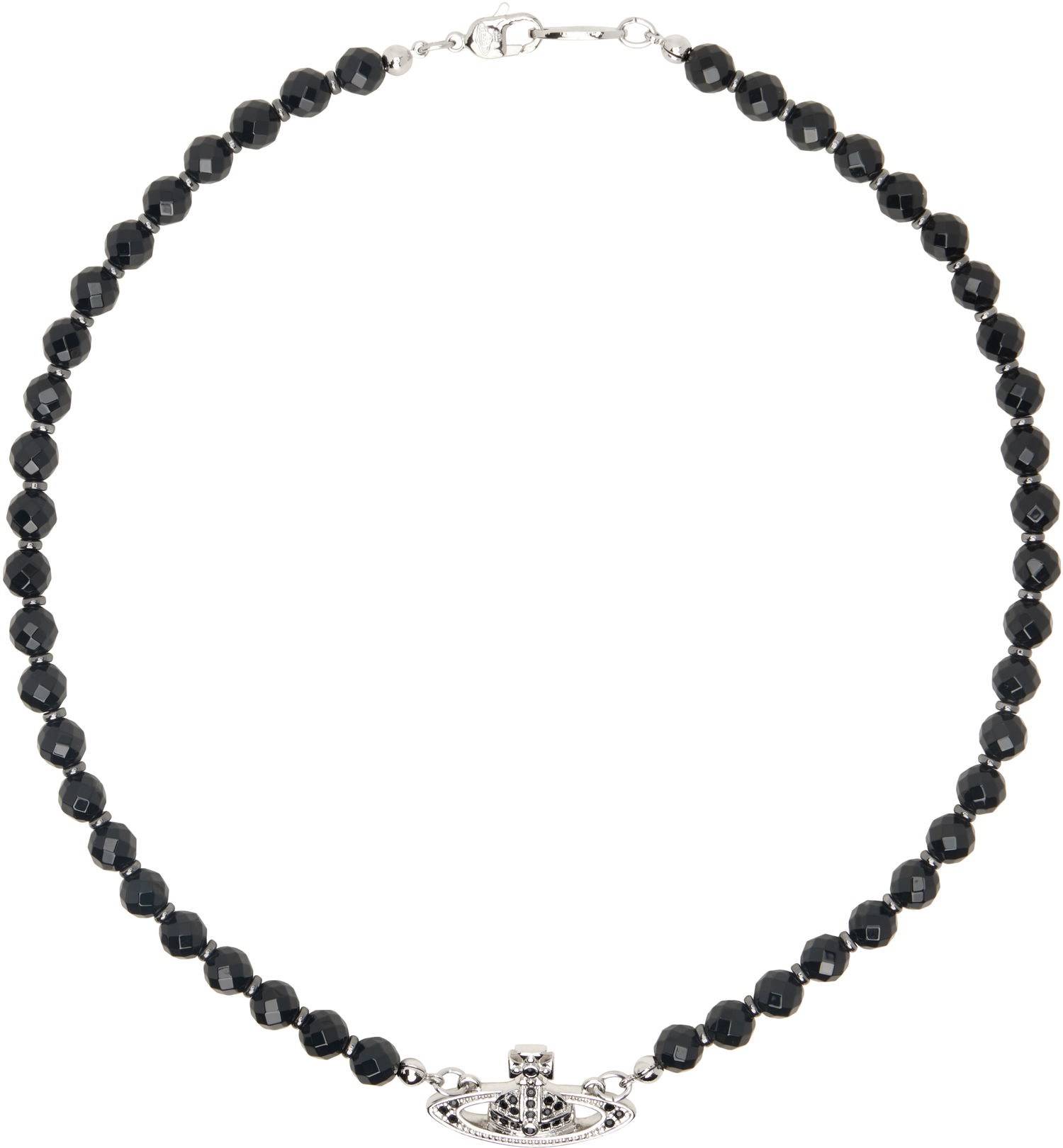Halsband Vivienne Westwood Silver & Black Choker Svart | 6303002F-02P178-CN, 0