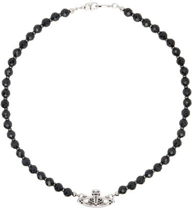 Halsband Vivienne Westwood Silver & Black Choker Svart | 6303002F-02P178-CN, 0