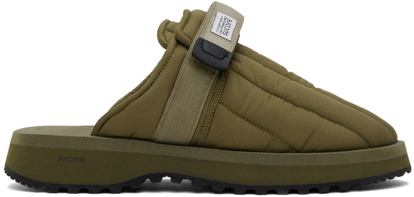 Kläder SUICOKE Suicoke ZAVO-PUFFab Slippers Grön | OG-072PUFF-TRab