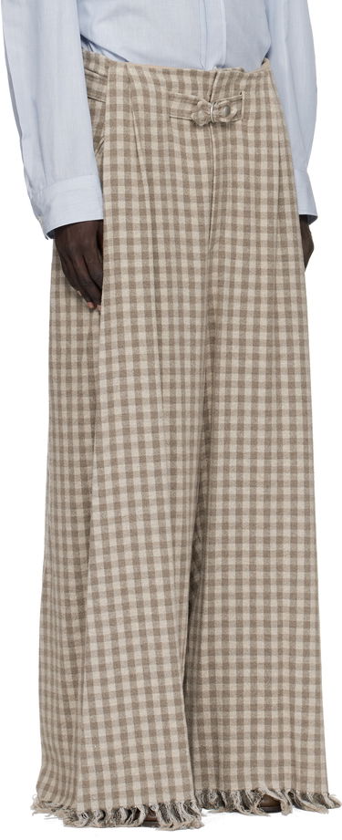 Byxor HED MAYNER Hed Mayner Check Trousers Beige | HMMB30041A-HB201, 1