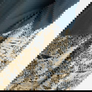 Jeans Acne Studios 1981 U Distressed Monogram Loose Fit Jeans, Size Large Beige | C00080-863, 5