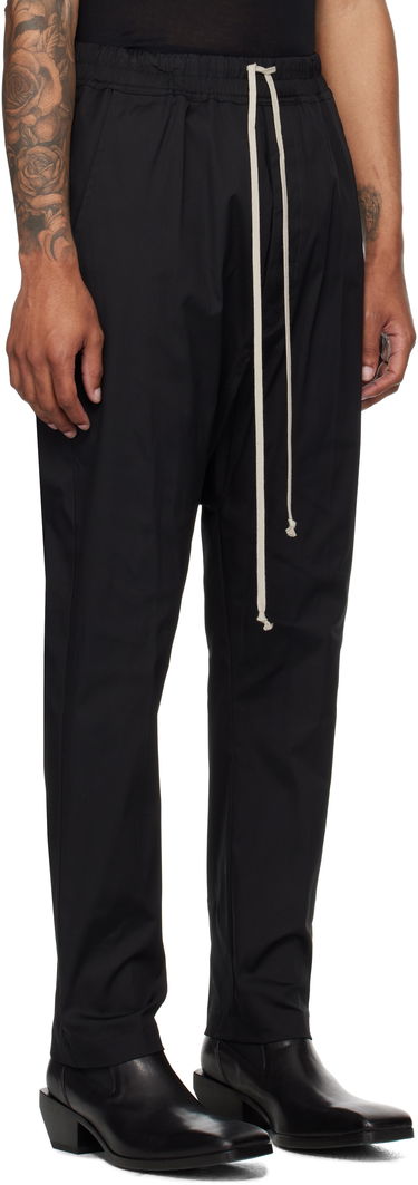 Byxor Rick Owens Rick Owens Concordians Drawstring Trousers Svart | RU02E1380 TE, 1