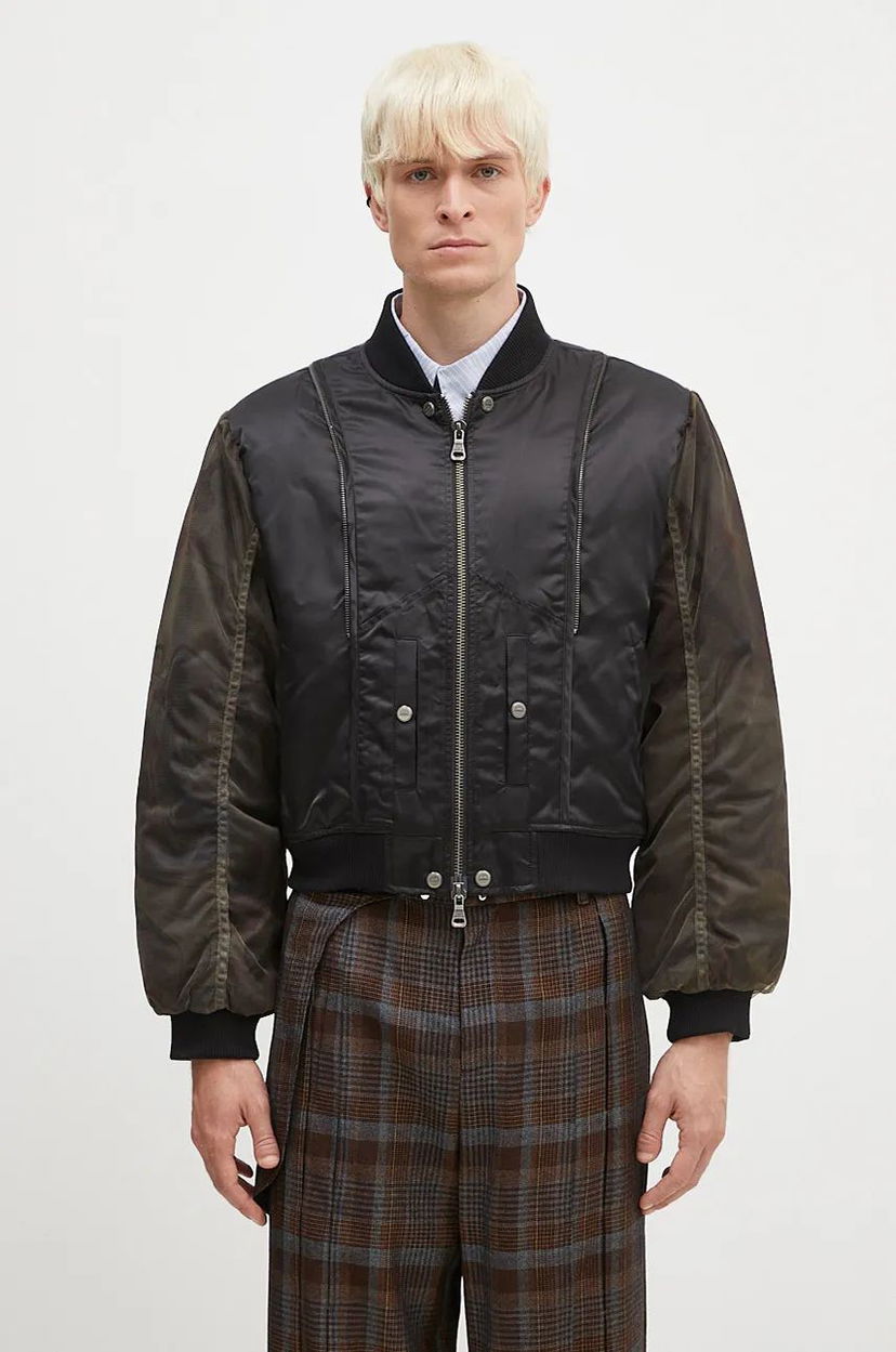 Bomberjacka Andersson Bell Mesh Sleeve Bomber Jacket Svart | awa626u