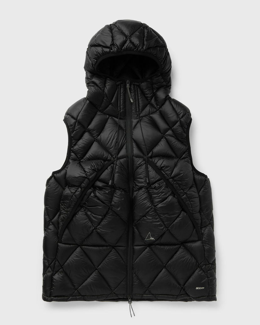Väst ROA Nuna 800FP Hooded Down Vest Svart | RBMW0493FA327