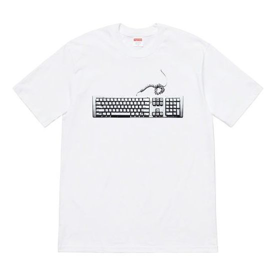 T-shirt Supreme Keyboard Graphic Short Sleeve T-Shirt Vit | SUP-SS19-731