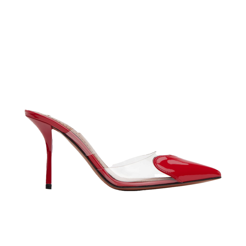 Sneakers och skor Alaïa 'Le Cœur' Patent Leather & PVC Pumps Röd | AA3M053CK150