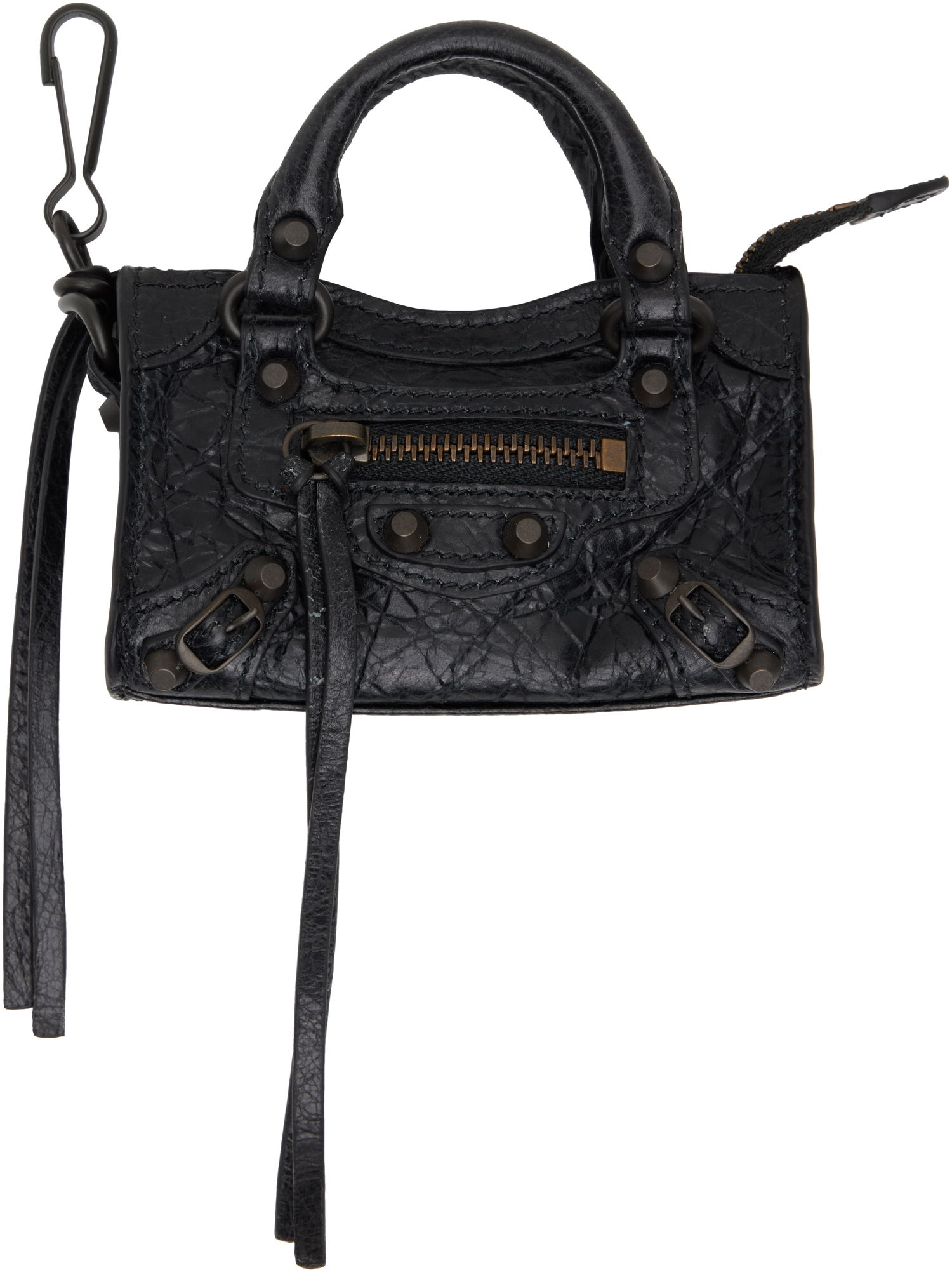 Nyckelringar Balenciaga Balenciaga 'Le City' Micro Bag Charm Svart | 819471 2ABEK, 0