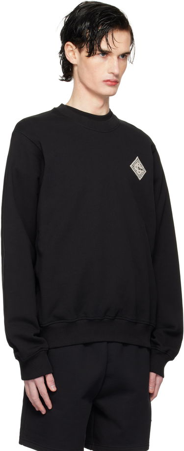 Sweater Casablanca Pearl Diamond Patch Sweatshirt Svart | MPS25-JTP-293-06, 1