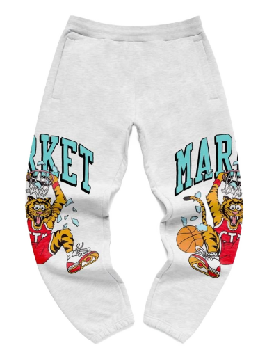 Träningsbyxor MARKET Dunking Cat Sweatpants Grå | 395000237/0016