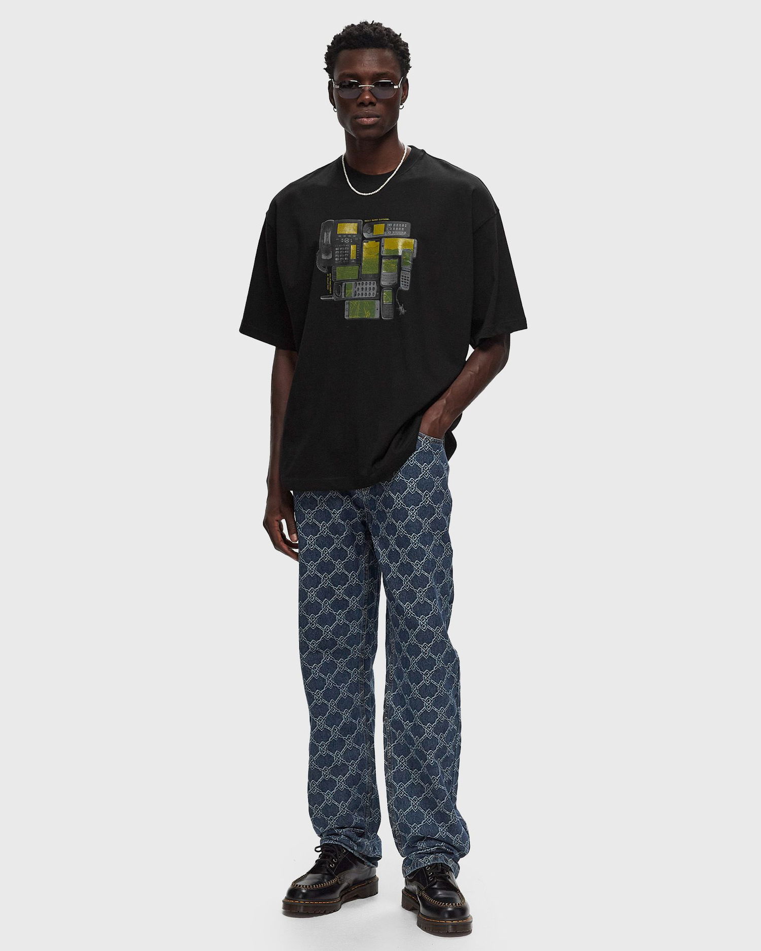 T-shirt DAILY PAPER EVOLUTION OVERSIZED SS TEE Svart | 2421081, 1