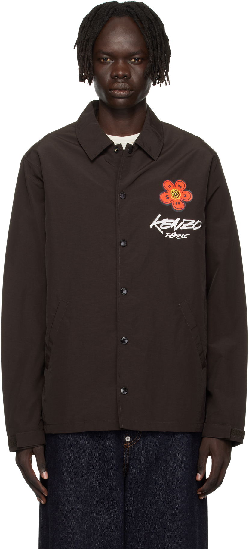 Jacka KENZO Kenzo Paris Futura 2000 Edition Coach Jacket Brun | FF65BL0619NT