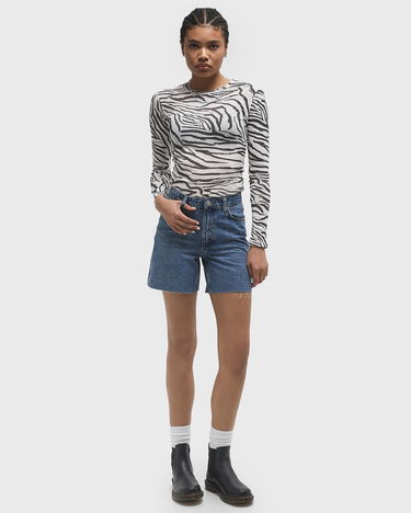 T-shirt envii Long Sleeve Zebra Print T-Shirt Vit | E23200045-CLR002104, 2