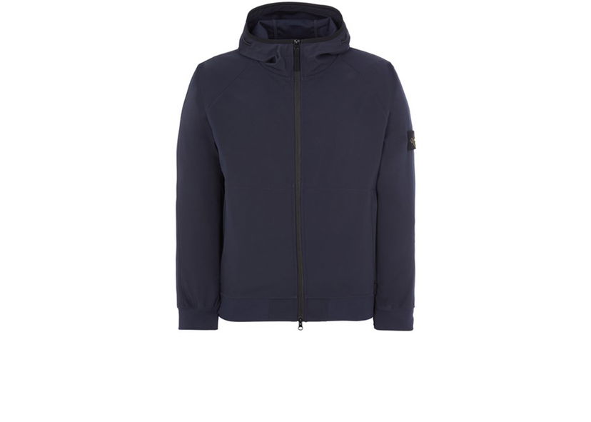 Jacka Stone Island 40927 Light Soft Shell-R E.Dye Technology In Recycled Polyester Mörkblå | 40927