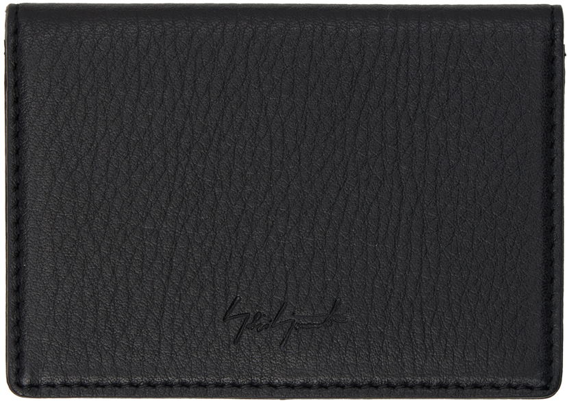 Plånbok Yohji Yamamoto Black discord Logo Card Holder Svart | DA-A95-790