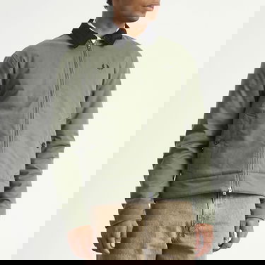 Jacka Fred Perry Fred Perry Cotton Caban Jacket, Size Large Grön | J8535-W19, 2