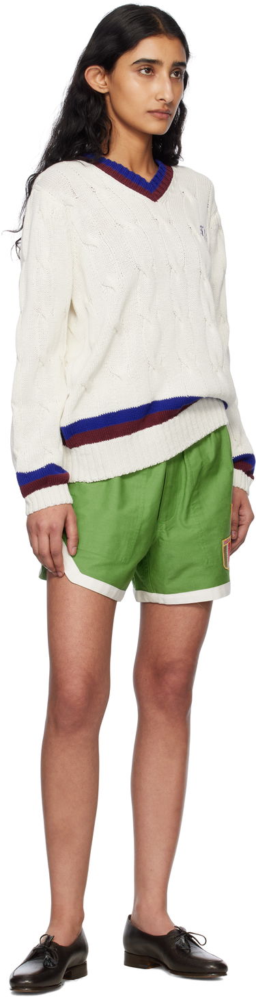 Sweater Bode Bode Tennis Knit Sweater Vit | MRS25KT052, 3