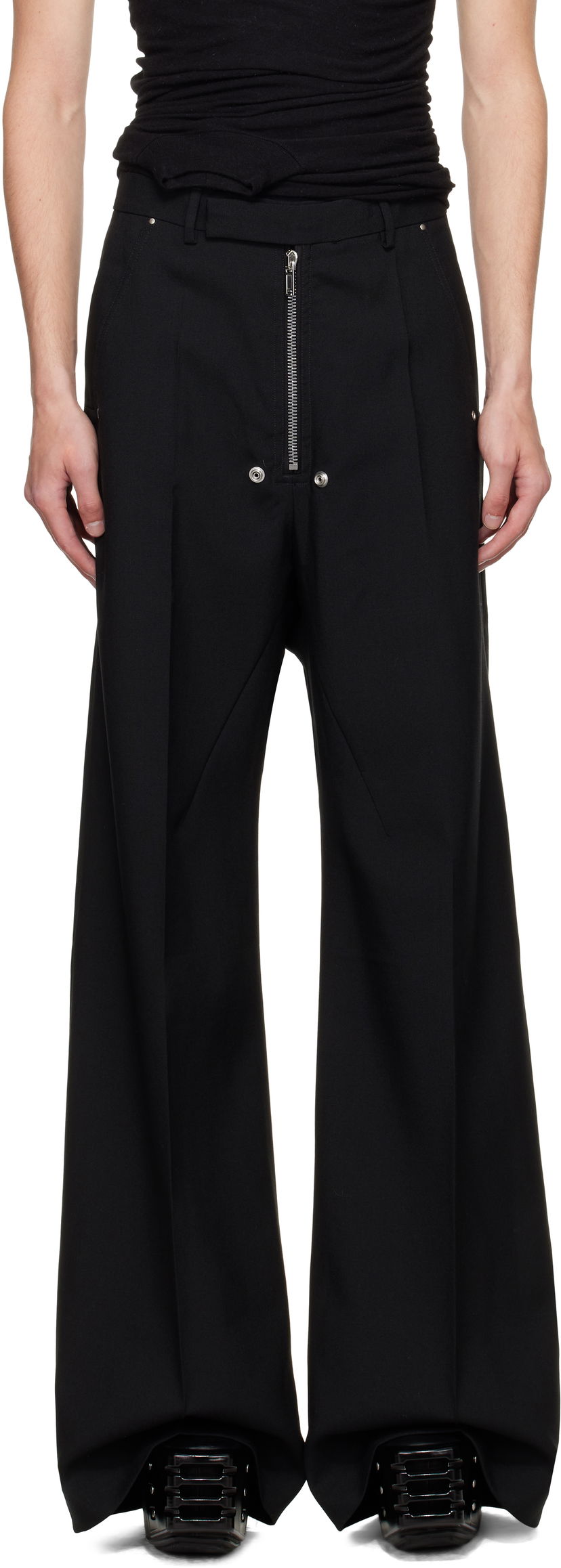 Byxor Rick Owens Rick Owens Concordians Wide Bela Tailored Trousers Svart | RU02E1354 WGP