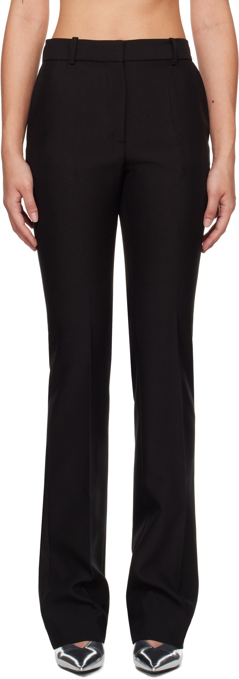 Byxor Coperni Straight Tailored Trousers Svart | COPP76F3004