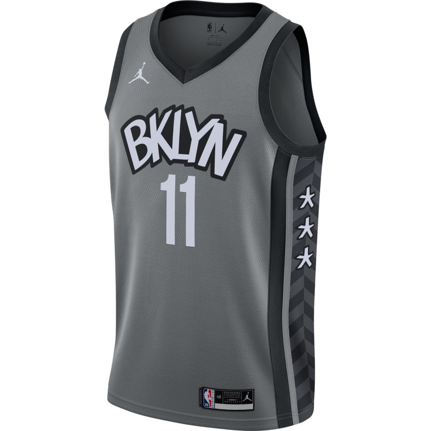 Jersey Jordan Kyrie Irving Nets Statement Edition 2020 Jersey Grå | CV9469-008, 0