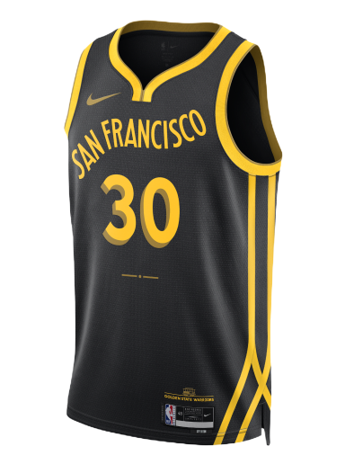 Jersey Nike Dri-FIT NBA Swingman Stephen Curry Golden State Warriors City Edition 2023/24 Jersey Svart | DX8502-011