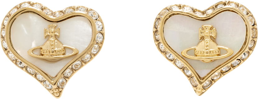 Örhängen Vivienne Westwood Vivienne Westwood Petra Heart Earrings Metallisk | 62010074-02R782-