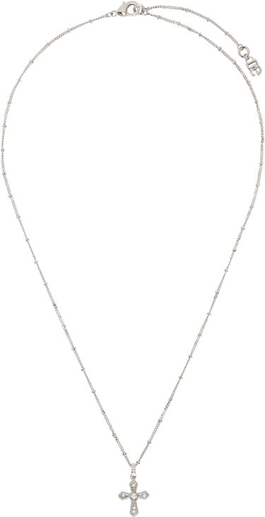 Halsband Dolce & Gabbana Dolce&Gabbana Beaded Chain Cross Pendant Necklace Metallisk | WNN7S2W1111, 0